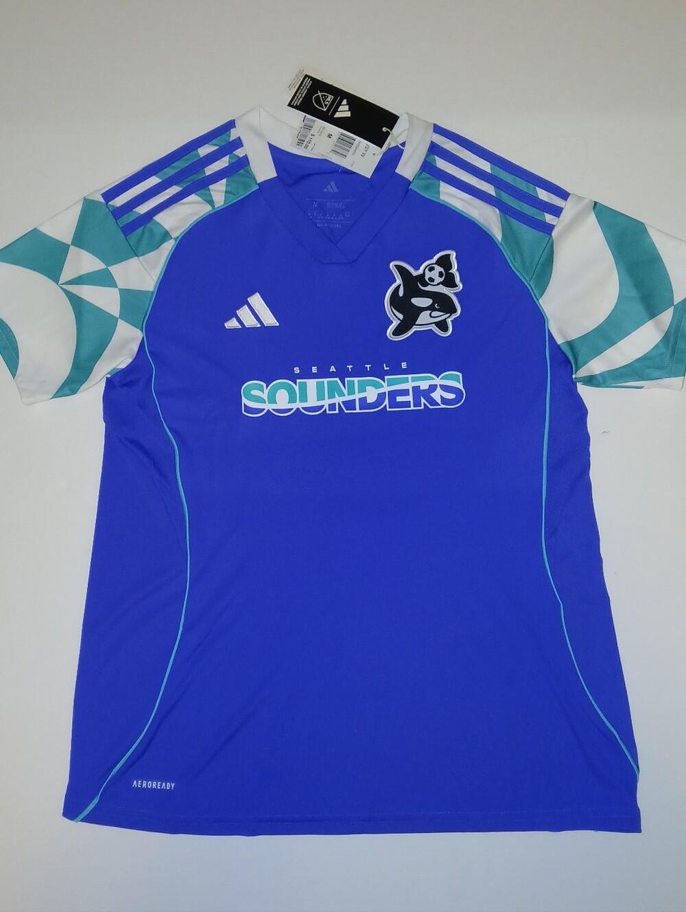 adidas Licensed Seattle Sounders FC 2025 Third Replica Jersey, Orca Kit
